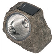 Roca solar 3 LED blancas en poliresina